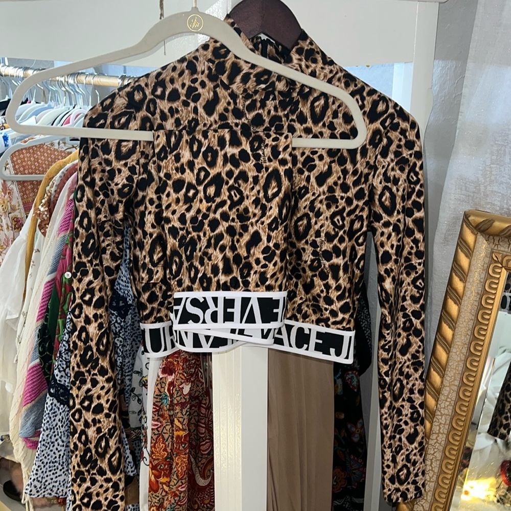 VERSACE JEANS COUTURE animal print logo top - Picture 12 of 12